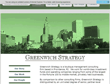 Tablet Screenshot of greenwichstrategy.com